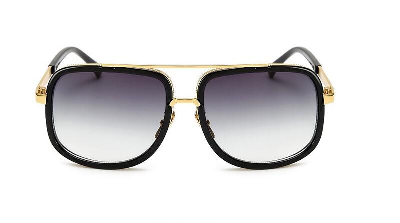 Flat Top Hot Square Sunglasses Men & Women Luxury Brand Design