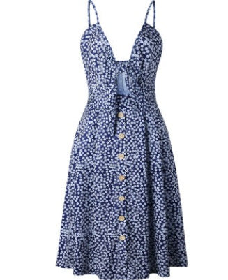 Women Summer Sleeveless Backless Strap dress