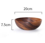 Kitchen Natural Wooden Bowl - Fruit Bowl, Salad Bowl , Food Container.