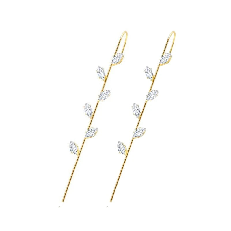 Glistening Ear Wrap Crawler Zircon Earrings Piercing Earrings Premium Earrings
