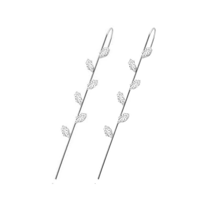 Glistening Ear Wrap Crawler Zircon Earrings Piercing Earrings Premium Earrings