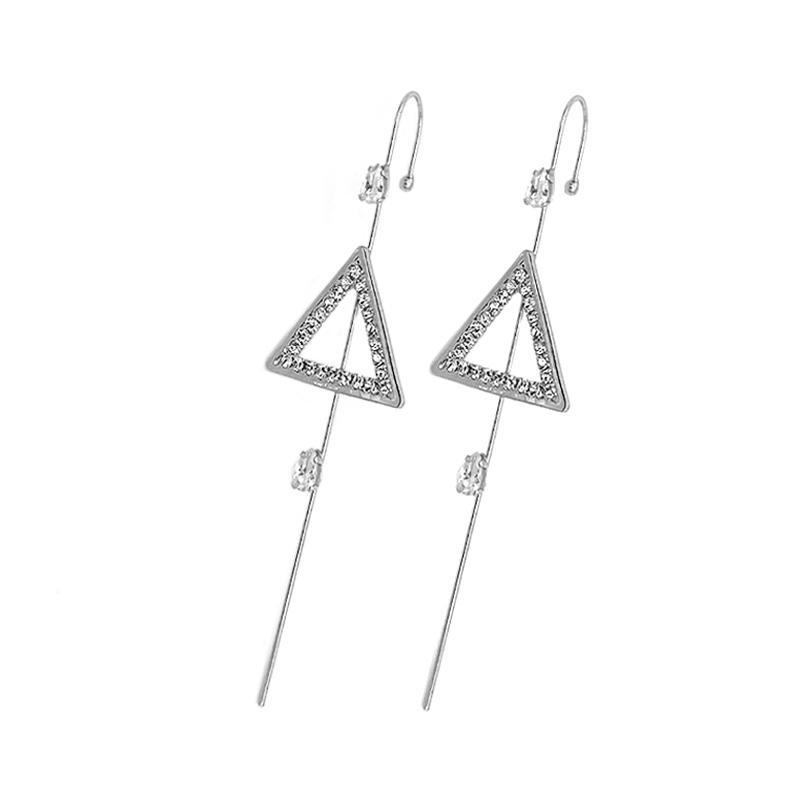 Glistening Ear Wrap Crawler Zircon Earrings Piercing Earrings Premium Earrings