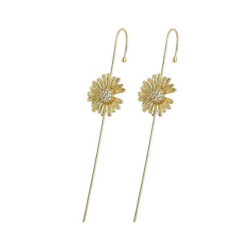 Glistening Ear Wrap Crawler Zircon Earrings Piercing Earrings Premium Earrings