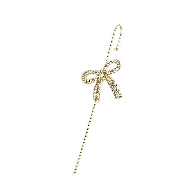 Glistening Ear Wrap Crawler Zircon Earrings Piercing Earrings Premium Earrings