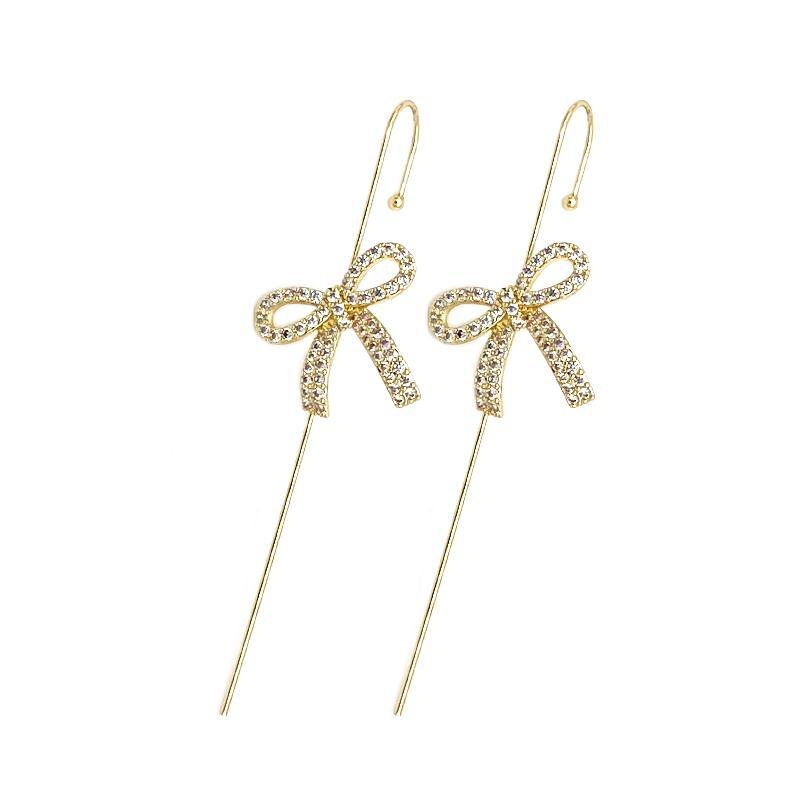 Glistening Ear Wrap Crawler Zircon Earrings Piercing Earrings Premium Earrings