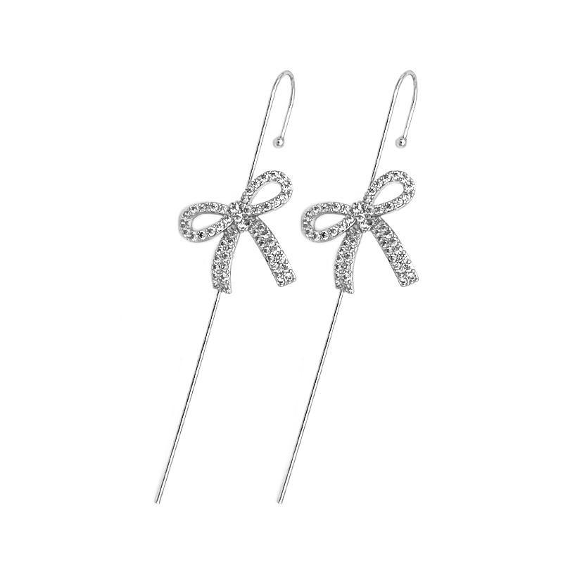 Glistening Ear Wrap Crawler Zircon Earrings Piercing Earrings Premium Earrings