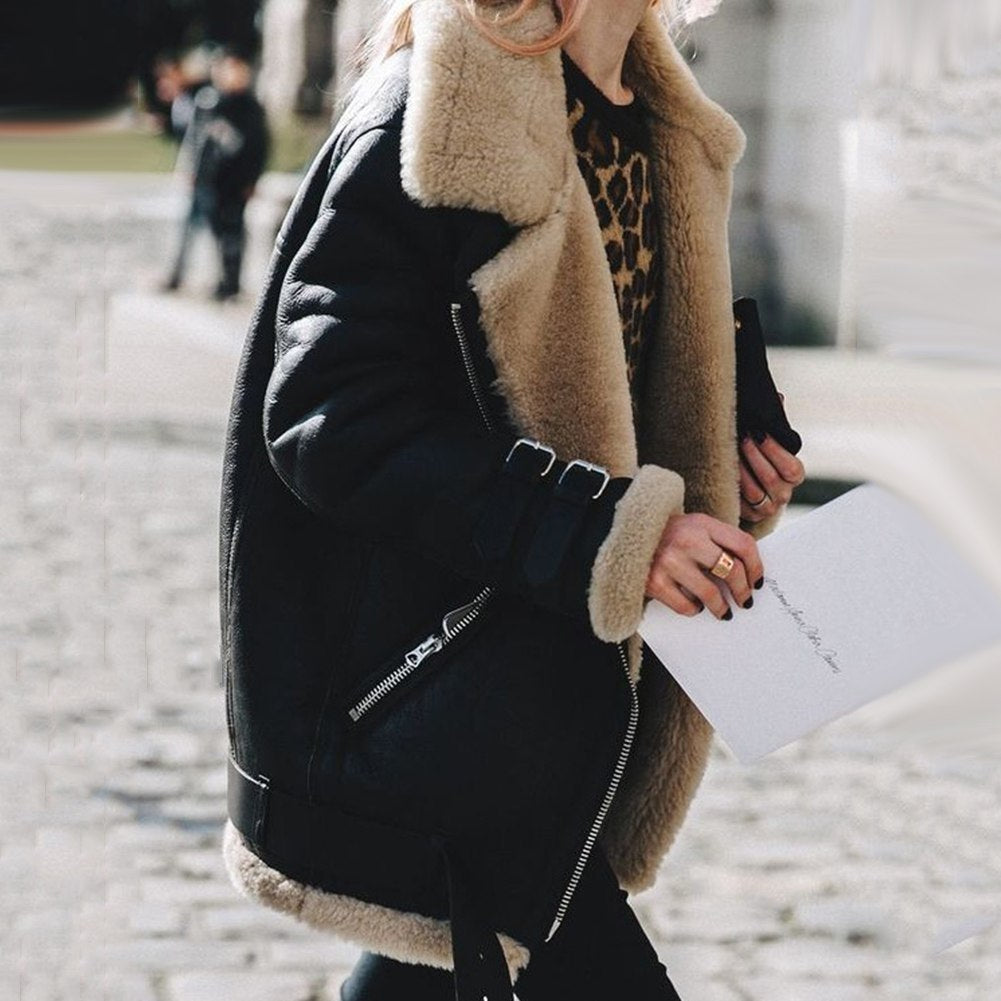 Plush winter jacket