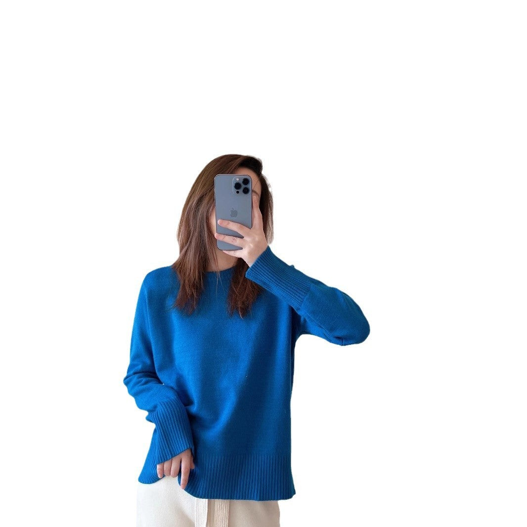 Klein Blue Round Neck Sweater