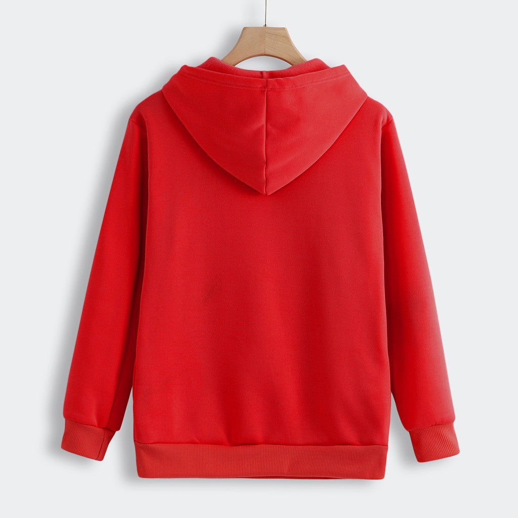 Women Hoodie With Cat Pet Pocket Design