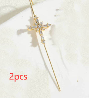 Glistening Ear Wrap Crawler Zircon Earrings Piercing Earrings Premium Earrings
