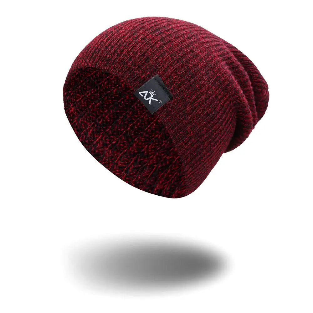Fashionable Knitted Beanie, Winter Wool Elastic Hat