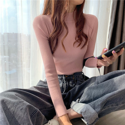 Slim Fit Inner Wear All-matching Sweater Long Sleeve
