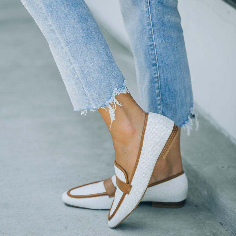 Spring And Autumn Round Head Loafers