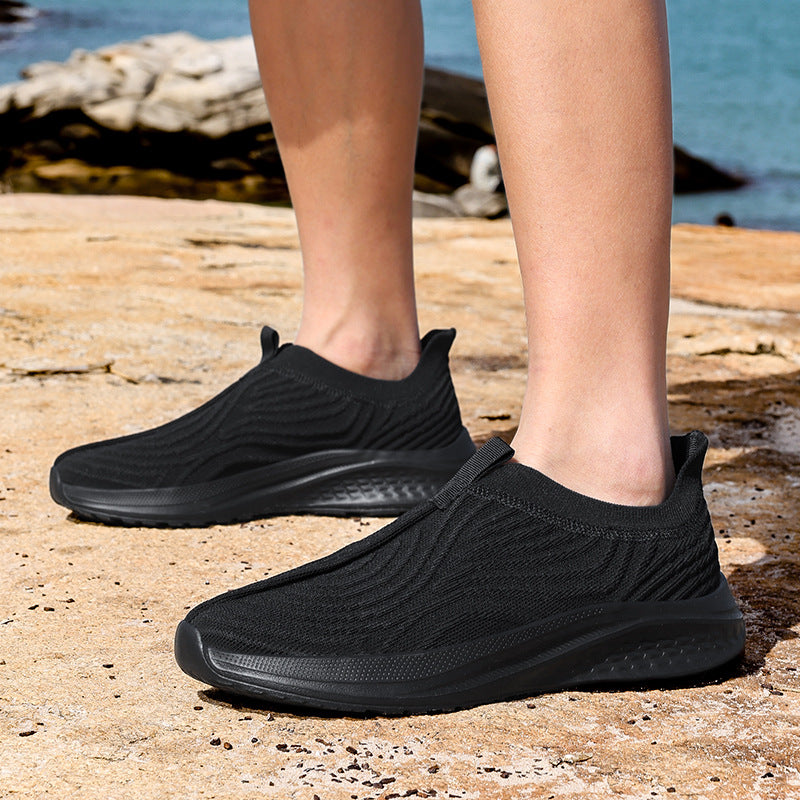 Casual And Lightweight Soft Sole Shoes Couple Slip-on Lofter