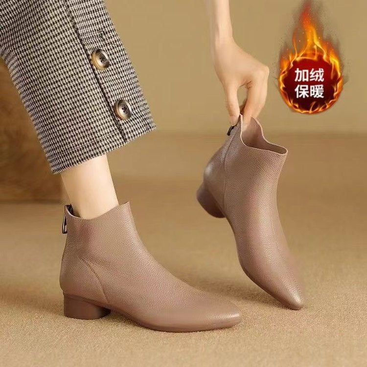 Women's Thick Bottom Vintage Mid-calf Soft Bottom