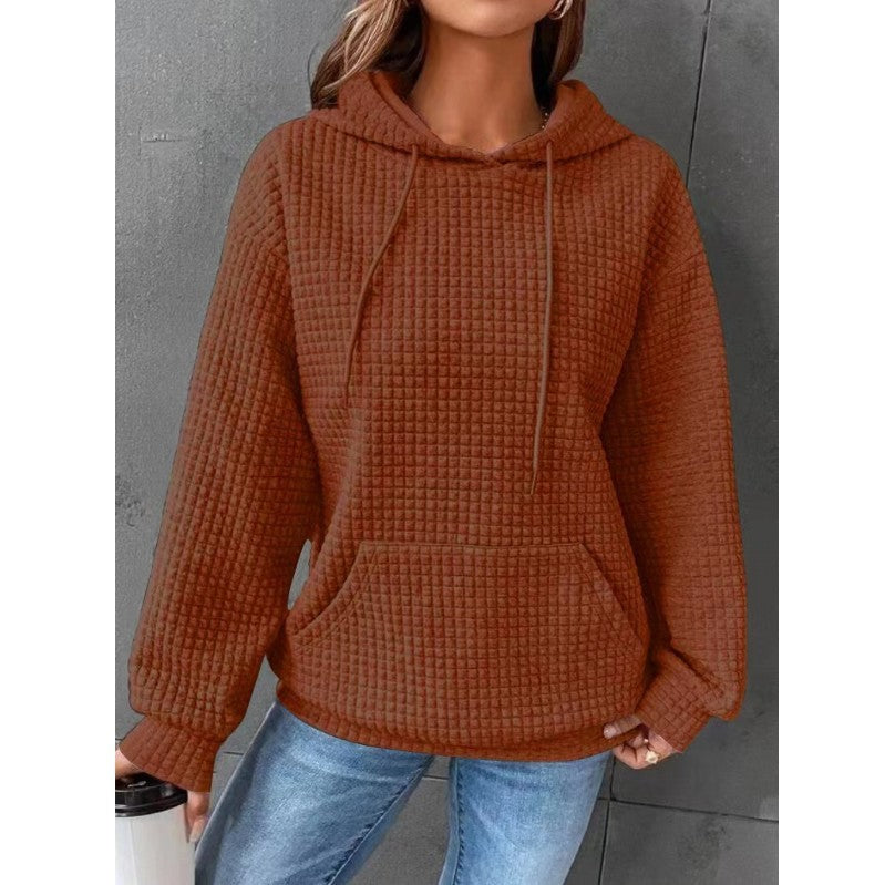 Fashion Waffle Hoodie Sweater