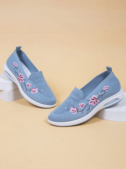 Women's Breathable Embroidery Soft Sole Shoes