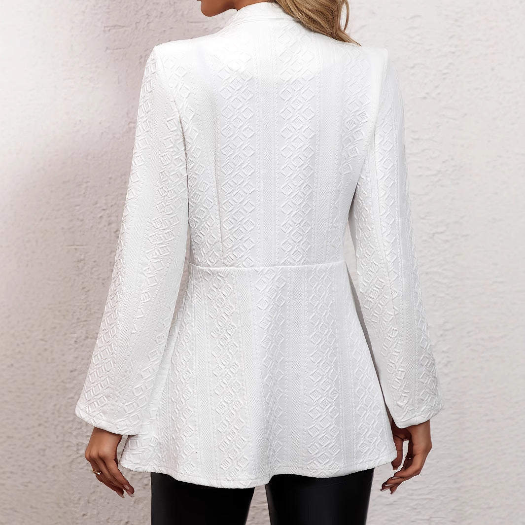 Casual All-matching Solid Color One Button Suit Coat