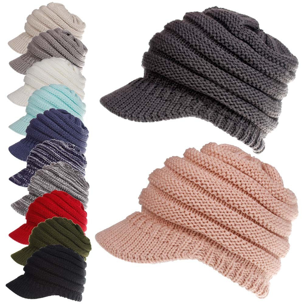 Women Ponytail Beanies