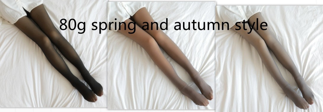 Fall And Winter Warm Fleece Pantyhose :Fleece Lined Thermal Winter Tights