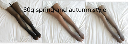 Fall And Winter Warm Fleece Pantyhose :Fleece Lined Thermal Winter Tights