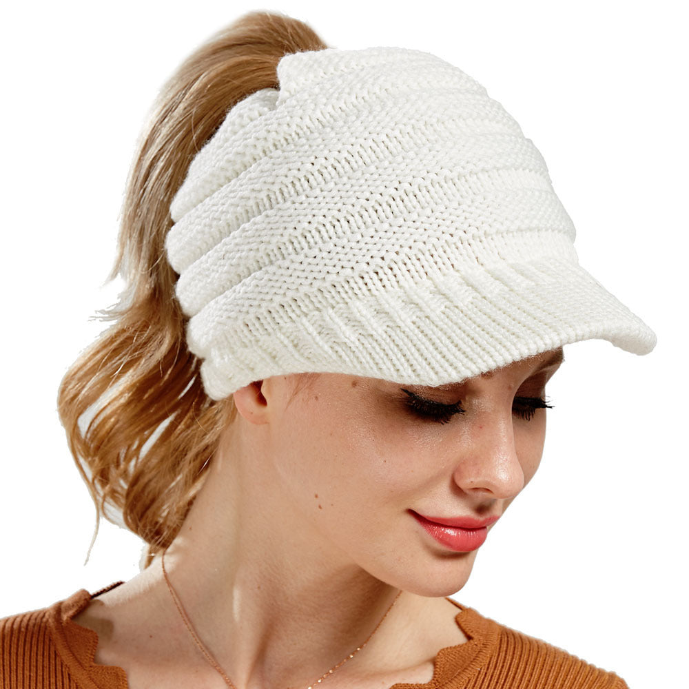Women Ponytail Beanies