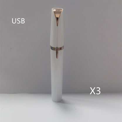 Mini Electric Eyebrow and Hair Remover with LED Light