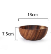 Kitchen Natural Wooden Bowl - Fruit Bowl, Salad Bowl , Food Container.