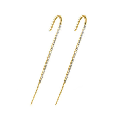 Glistening Ear Wrap Crawler Zircon Earrings Piercing Earrings Premium Earrings
