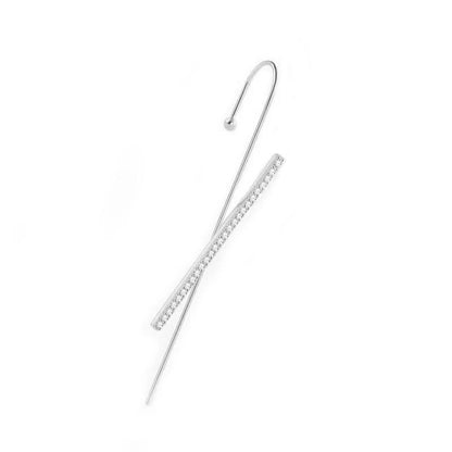 Glistening Ear Wrap Crawler Zircon Earrings Piercing Earrings Premium Earrings