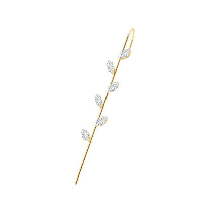 Glistening Ear Wrap Crawler Zircon Earrings Piercing Earrings Premium Earrings