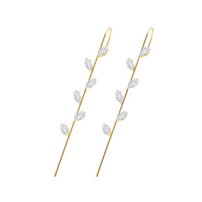 Glistening Ear Wrap Crawler Zircon Earrings Piercing Earrings Premium Earrings