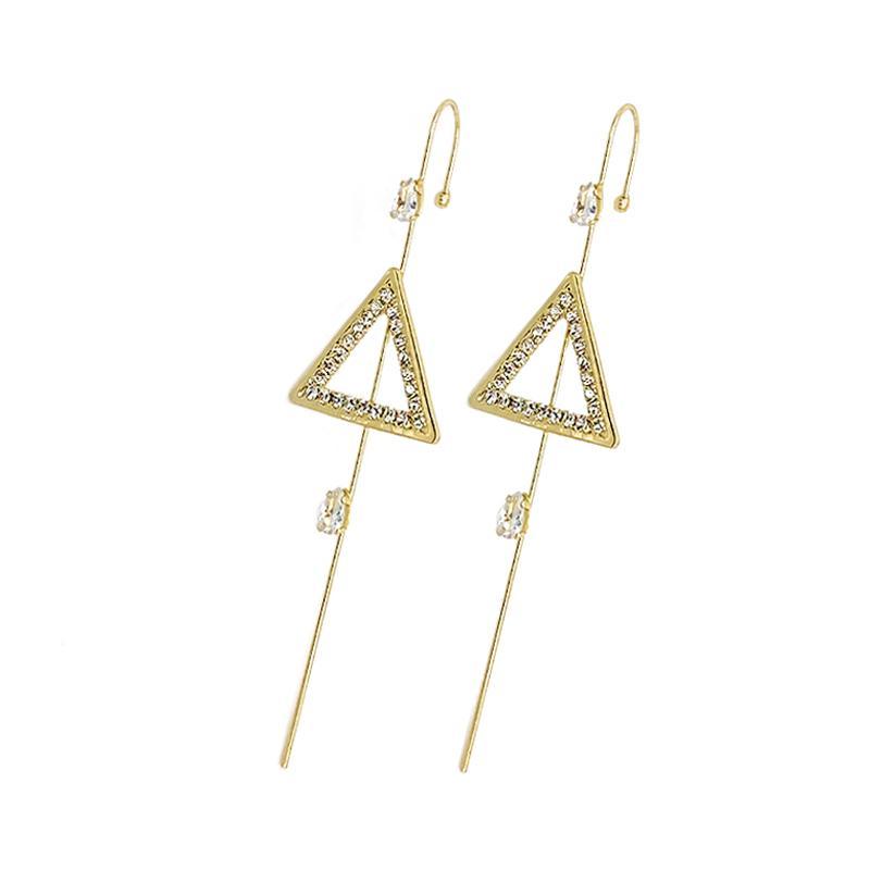 Glistening Ear Wrap Crawler Zircon Earrings Piercing Earrings Premium Earrings