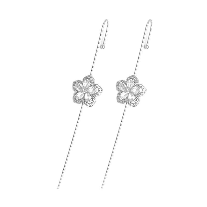 Glistening Ear Wrap Crawler Zircon Earrings Piercing Earrings Premium Earrings