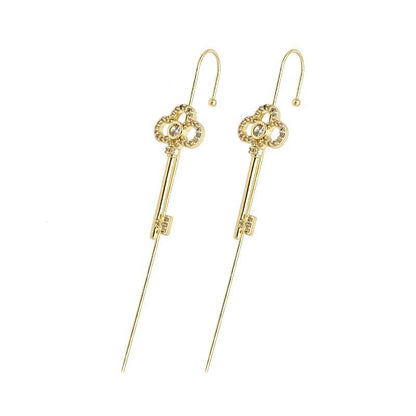 Glistening Ear Wrap Crawler Zircon Earrings Piercing Earrings Premium Earrings