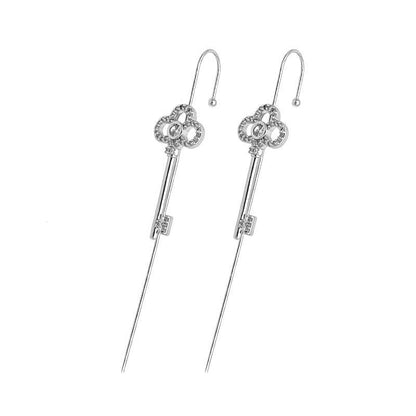 Glistening Ear Wrap Crawler Zircon Earrings Piercing Earrings Premium Earrings