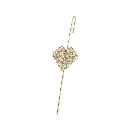 Glistening Ear Wrap Crawler Zircon Earrings Piercing Earrings Premium Earrings