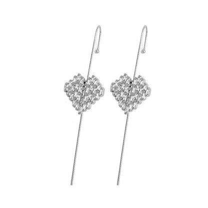 Glistening Ear Wrap Crawler Zircon Earrings Piercing Earrings Premium Earrings