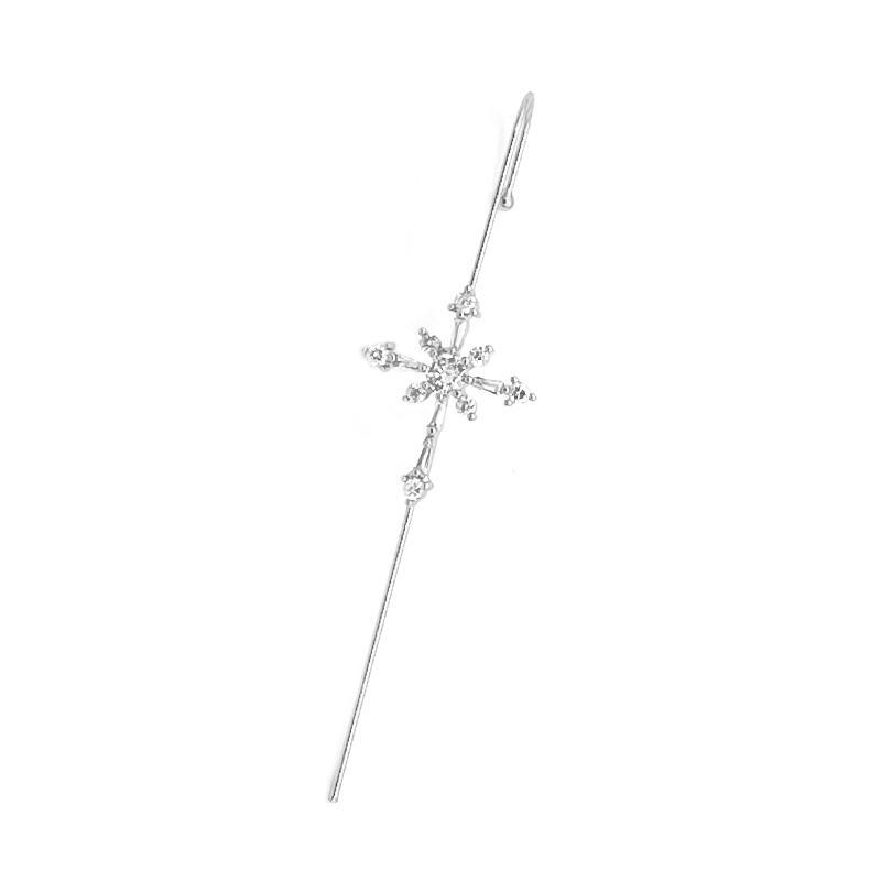 Glistening Ear Wrap Crawler Zircon Earrings Piercing Earrings Premium Earrings