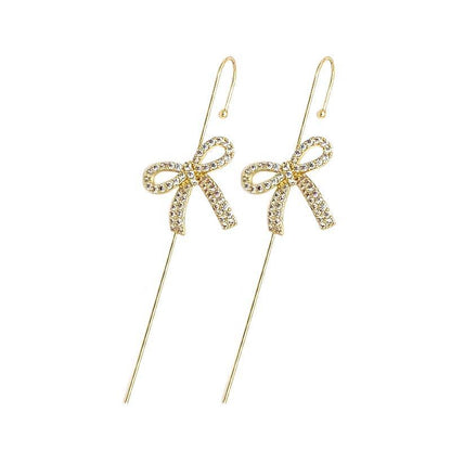Glistening Ear Wrap Crawler Zircon Earrings Piercing Earrings Premium Earrings