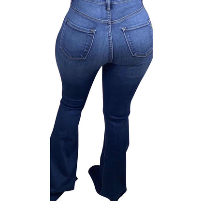 Fall Winter New Style Frayed Monkey Wash Jeans