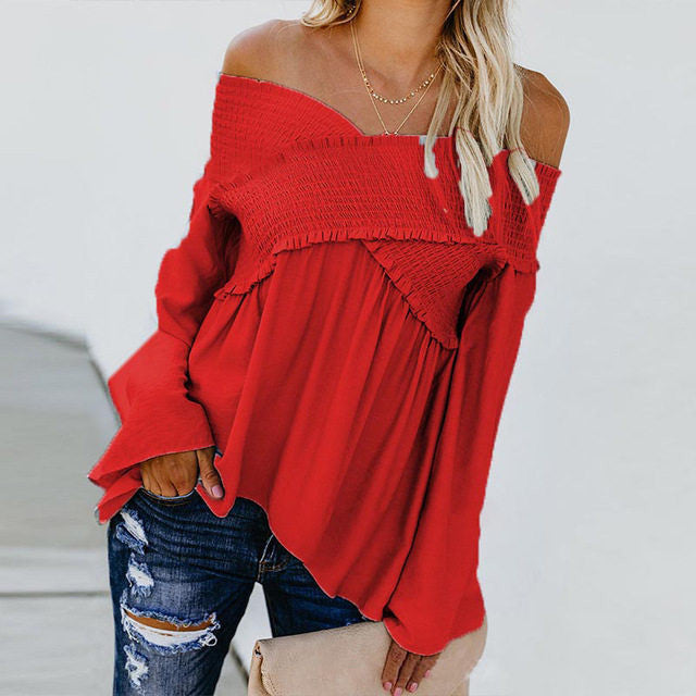 Women Sexy Off Shoulder Shirts