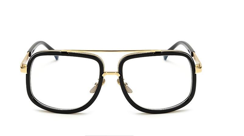 Flat Top Hot Square Sunglasses Men & Women Luxury Brand Design