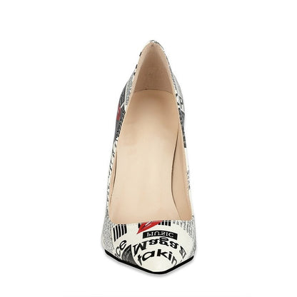 Doodle fashion high heels
