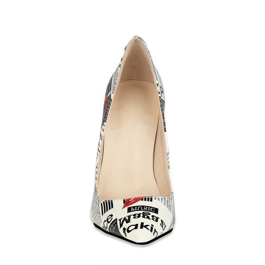 Doodle fashion high heels