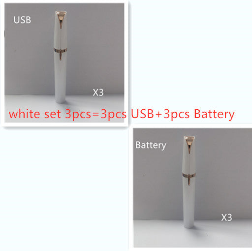 Mini Electric Eyebrow and Hair Remover with LED Light