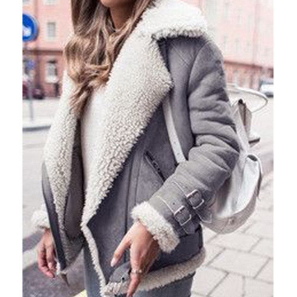 Plush winter jacket