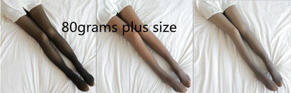 Fall And Winter Warm Fleece Pantyhose :Fleece Lined Thermal Winter Tights