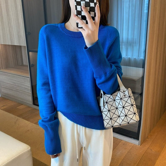 Klein Blue Round Neck Sweater