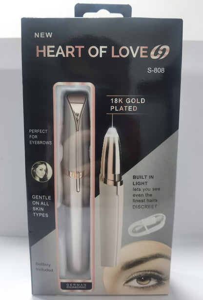 Mini Electric Eyebrow and Hair Remover with LED Light